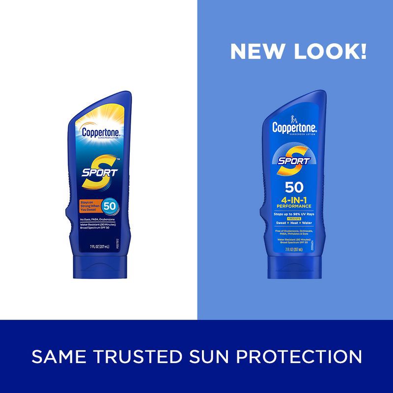 slide 15 of 16, Coppertone Sport Sunscreen Lotion - SPF 50 - 7 fl oz, 0 x 7 fl oz