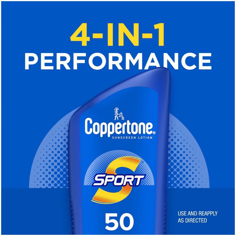 slide 8 of 12, Coppertone Sport Sunscreen Lotion - SPF 50 - 7 fl oz, 0 x 7 fl oz