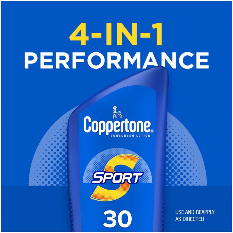 slide 7 of 12, Coppertone Sport Sunscreen Lotion - SPF 30 - 7 fl oz, 0 x 7 fl oz