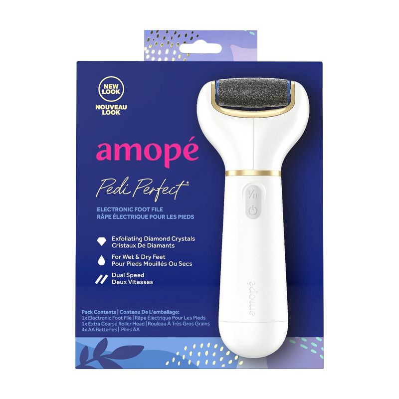 slide 1 of 12, Amope Amopé Pedi Perfect Foot File with Diamond Crystals for Feet, Removes Hard and Dead Skin - 1ct, 1 ct