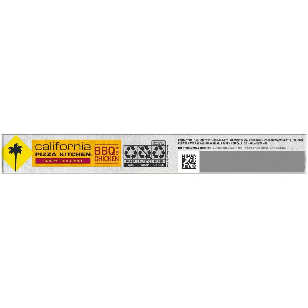 slide 2 of 9, California Pizza Kitchen Gluten Free Crispy Thin Crust BBQ Recipe Chicken Frozen Pizza - 10.7oz, 10.7 oz