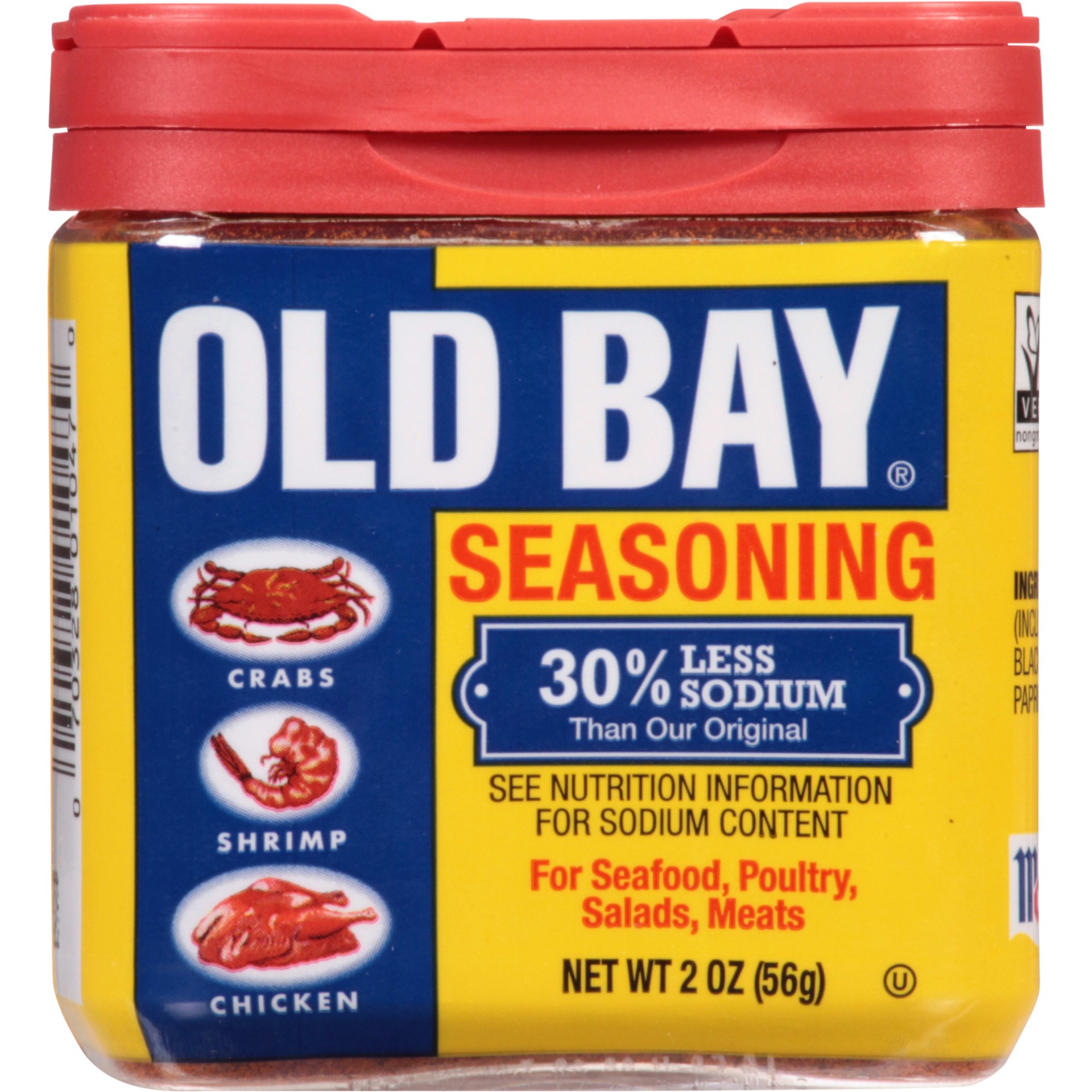 slide 1 of 5, Old Bay 30% Less Sodium Seasoning, 2 oz, 2 oz