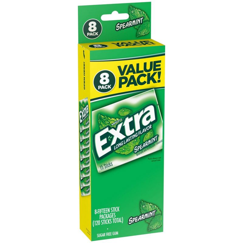 slide 10 of 11, Extra Spearmint Sugar-Free Gum Value Pack - 120ct, 120 ct