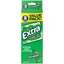 Extra Sugar-Free Spearmint Gum Value Pack - 15ct/8pk