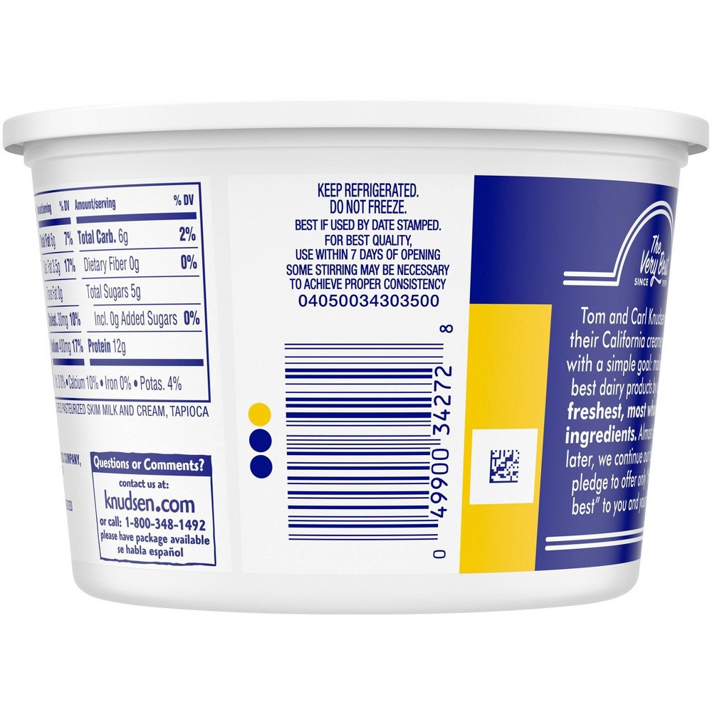 slide 3 of 7, Knudsen 4% Small Curd Cottage Cheese - 16oz, 16 oz
