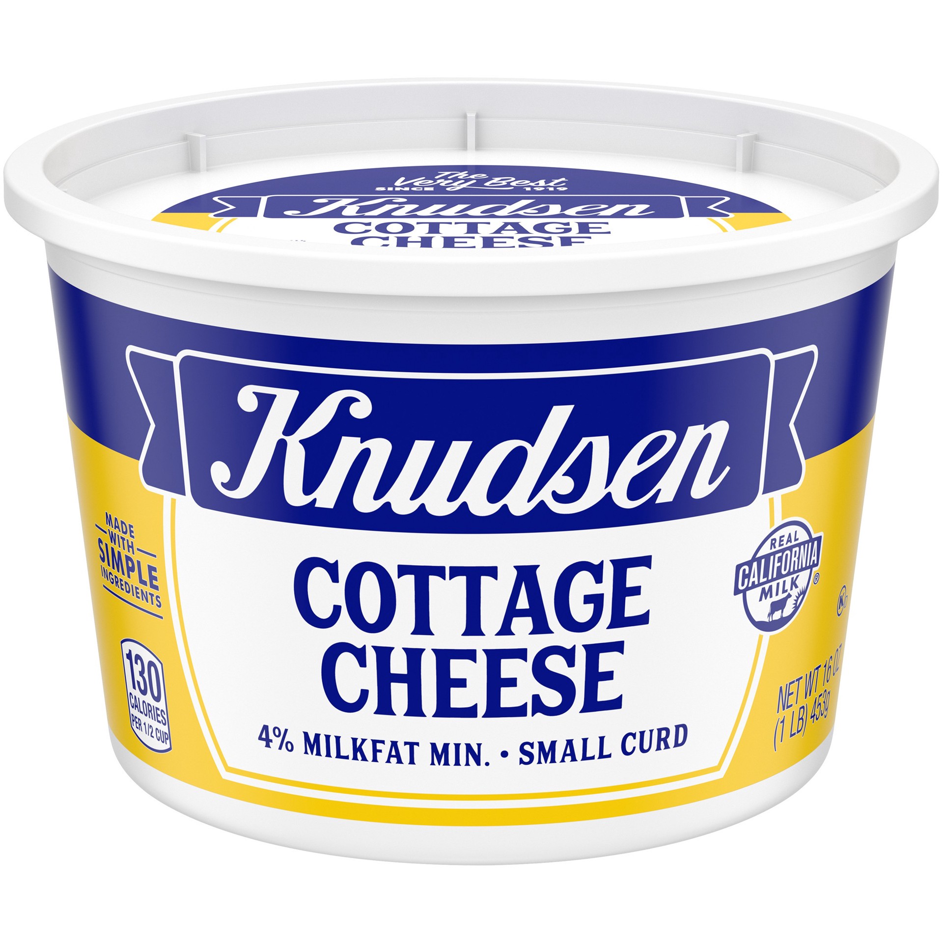slide 1 of 7, Knudsen 4% Small Curd Cottage Cheese - 16oz, 16 oz