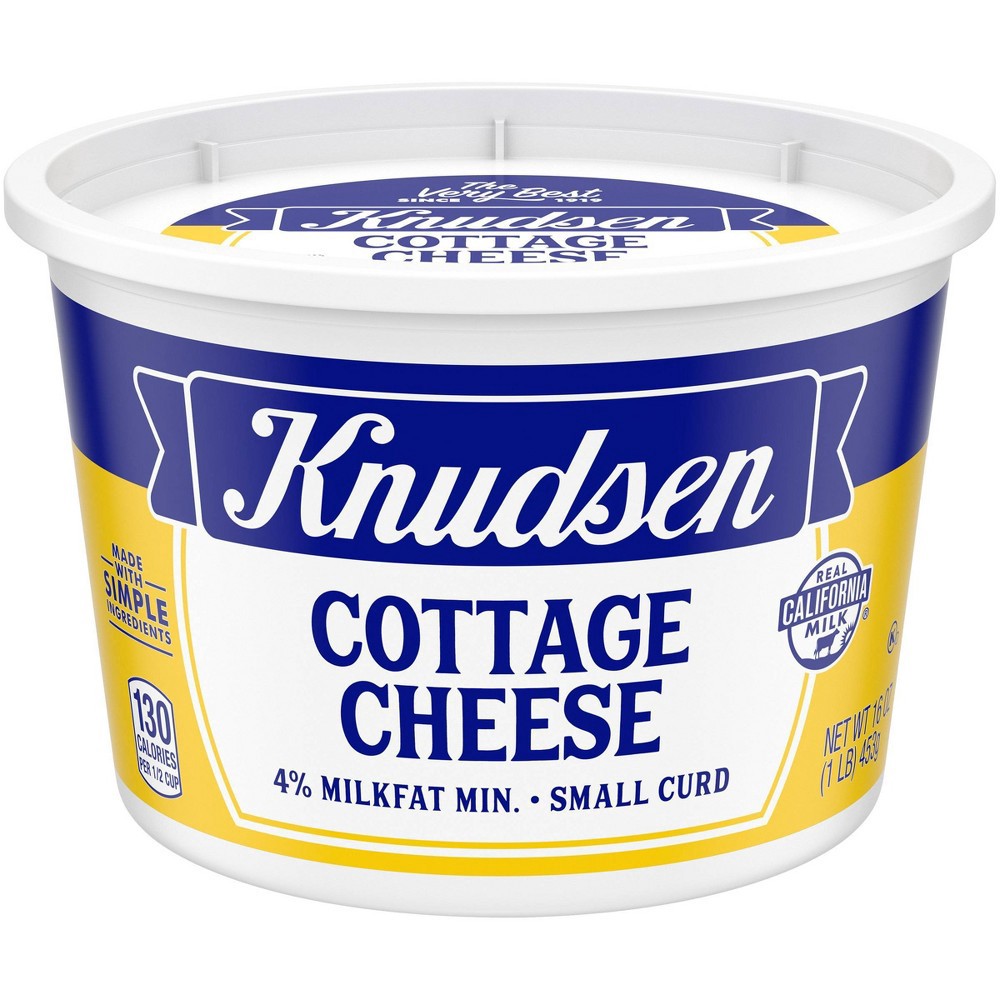 slide 5 of 7, Knudsen 4% Small Curd Cottage Cheese - 16oz, 16 oz