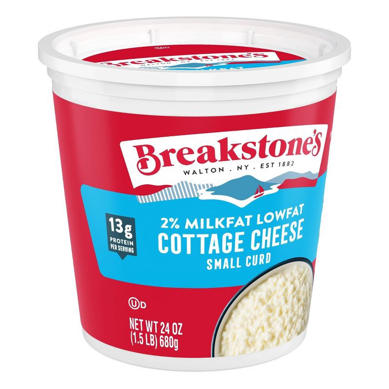 slide 3 of 11, Breakstone's Low Fat Cottage Cheese - 24oz, 24 oz