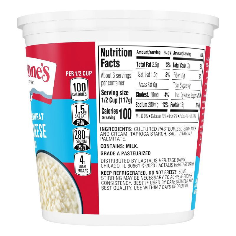 slide 5 of 11, Breakstone's Low Fat Cottage Cheese - 24oz, 24 oz