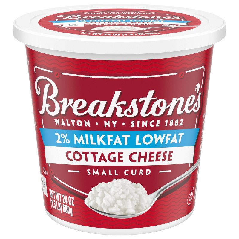 slide 10 of 11, Breakstone's Low Fat Cottage Cheese - 24oz, 24 oz