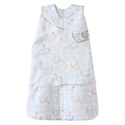 HALO Innovations Sleepsack 100% Cotton Swaddle Wrap - Elephant - NB