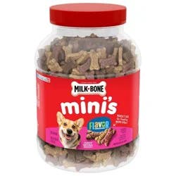 Milk-Bone Original Mini Dog Treats Biscuits with Beef, Chicken & Bacon Flavor Snacks - 36oz