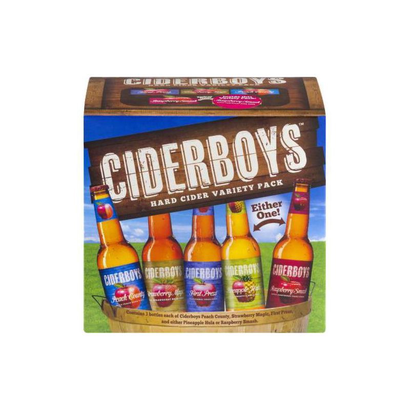 slide 1 of 1, Ciderboys Hard Cider Variety Pack - 12pk/12 fl oz Bottles, 12 ct; 12 fl oz