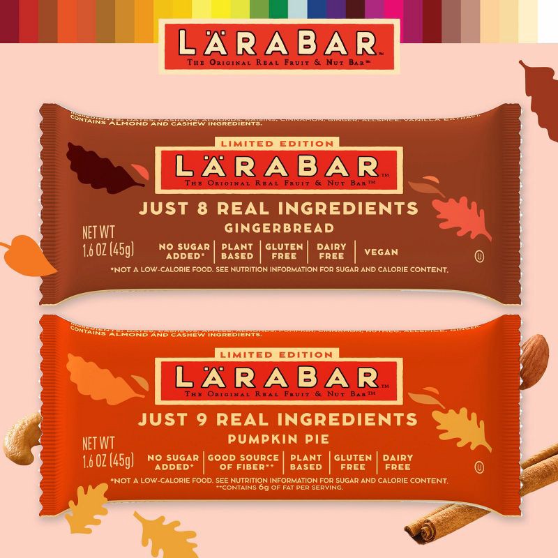 slide 6 of 8, Larabar Pumpkin Pie Fruit & Nut Bars - 9.6oz/6ct, 9.6 oz, 6 ct