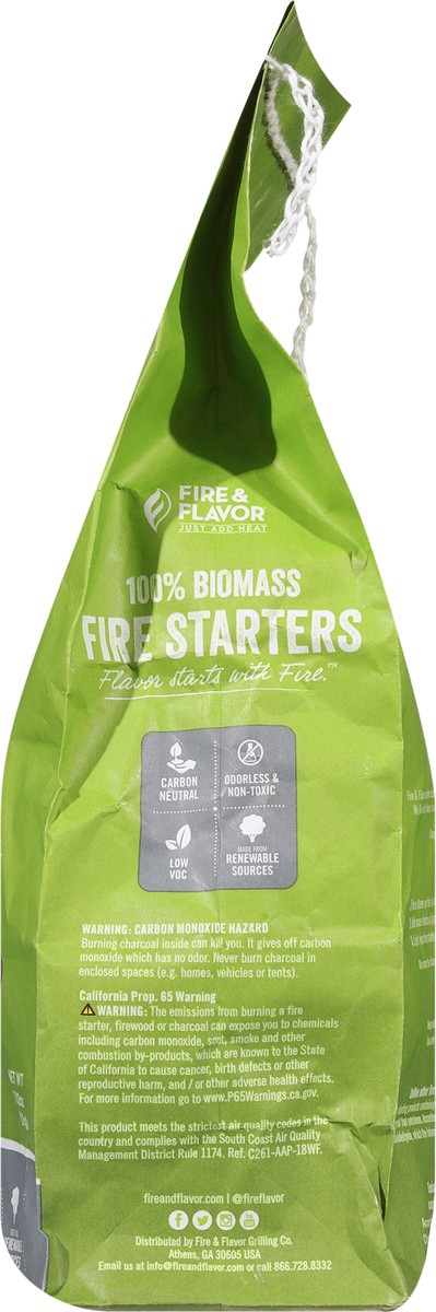 slide 2 of 9, Fire & Flavor 100% Biomass Fire Starters 72 ea, 72 ct