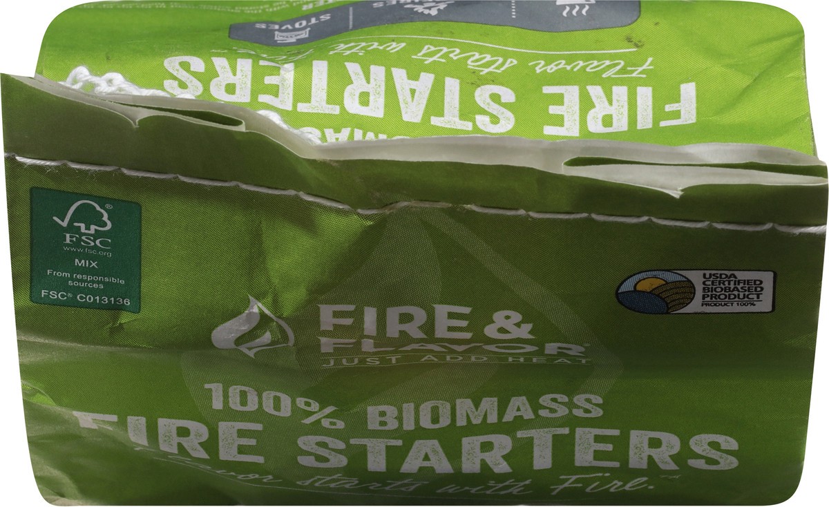 slide 4 of 9, Fire & Flavor 100% Biomass Fire Starters 72 ea, 72 ct