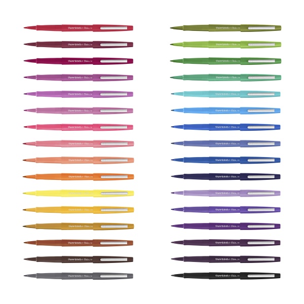 slide 7 of 10, Paper Mate Flair Tropical Vacation Felt Tip Pens, Medium Point, 0.7 Mm, Assorted Colors, Pack Of 12, 12 ct