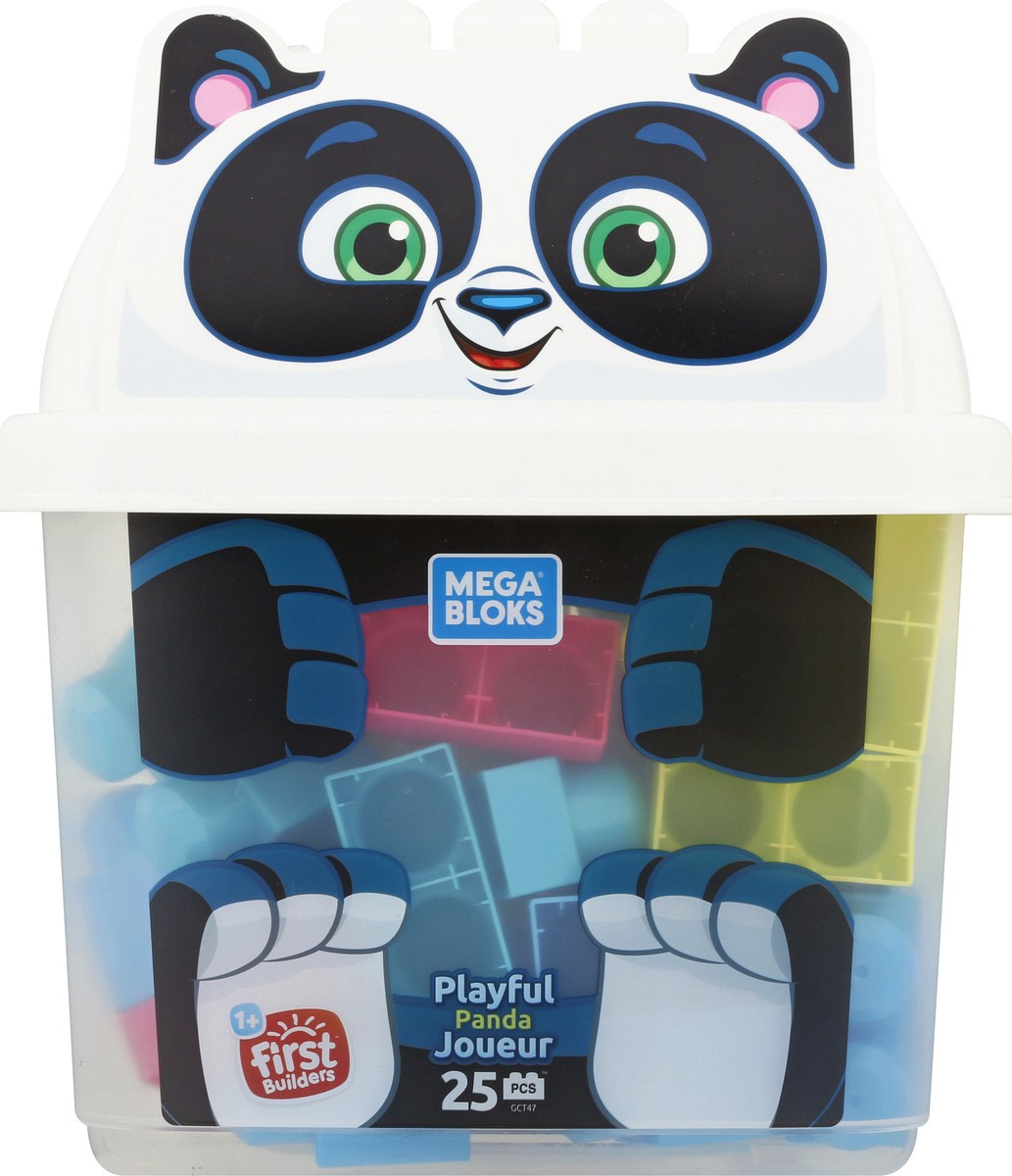 slide 2 of 11, Mega Bloks 25 Pcs Playful Panda Toy 1 ea, 1 ea