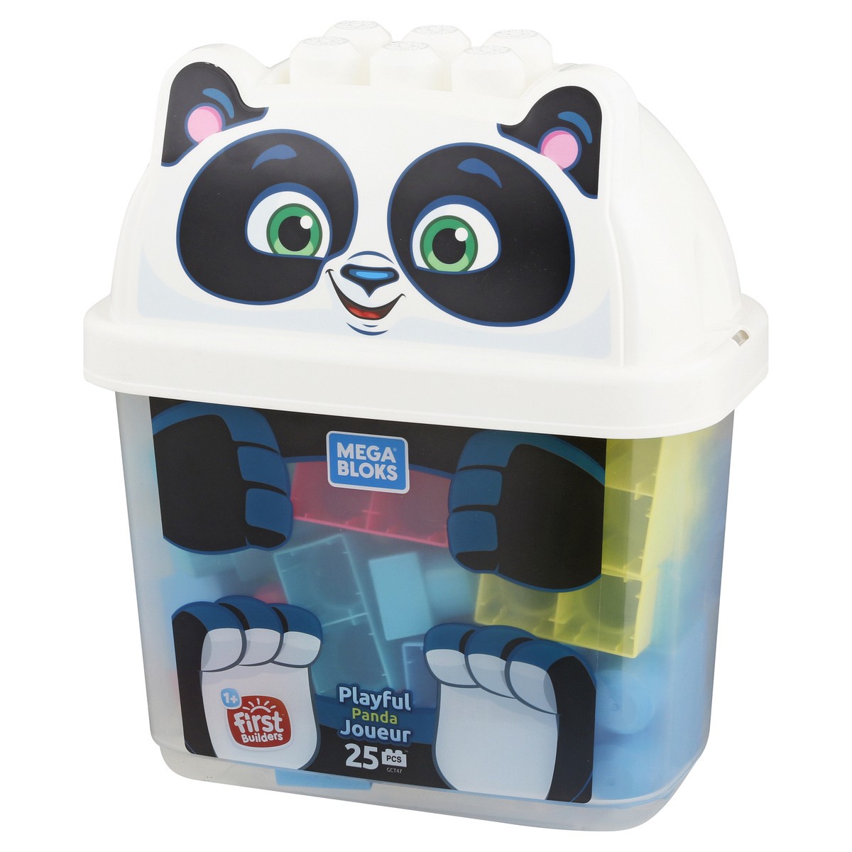 slide 6 of 11, Mega Bloks 25 Pcs Playful Panda Toy 1 ea, 1 ea