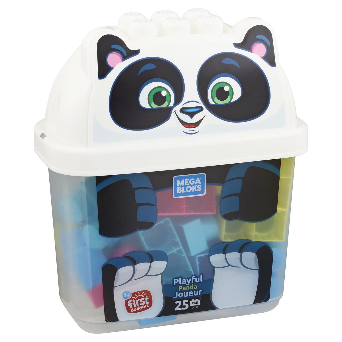 slide 10 of 11, Mega Bloks 25 Pcs Playful Panda Toy 1 ea, 1 ea