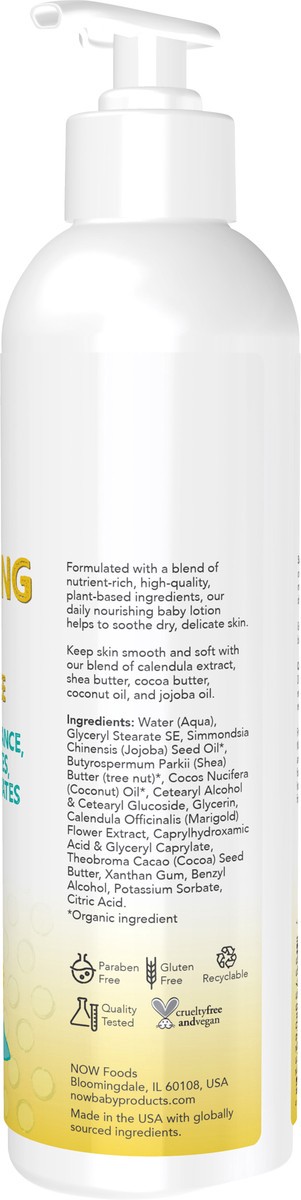 slide 2 of 7, NOW Nourishing Baby Lotion, Fragrance Free - 8 fl. oz., 8 fl oz