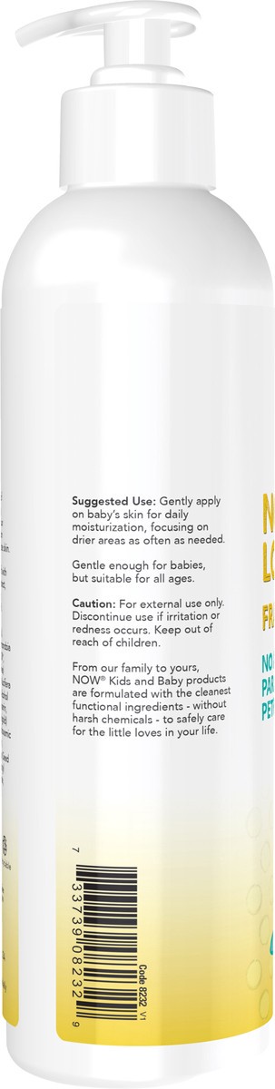 slide 6 of 7, NOW Nourishing Baby Lotion, Fragrance Free - 8 fl. oz., 8 fl oz