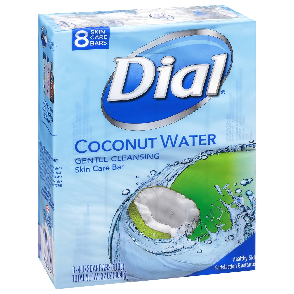 slide 2 of 12, Dial Coconut Water Glycerin Bar Soap 8Pk, 32 oz