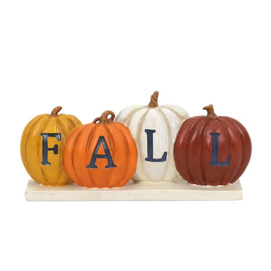 slide 1 of 2, 8" Fall Pumpkins Tabletop Decor By Ashland, 8 in