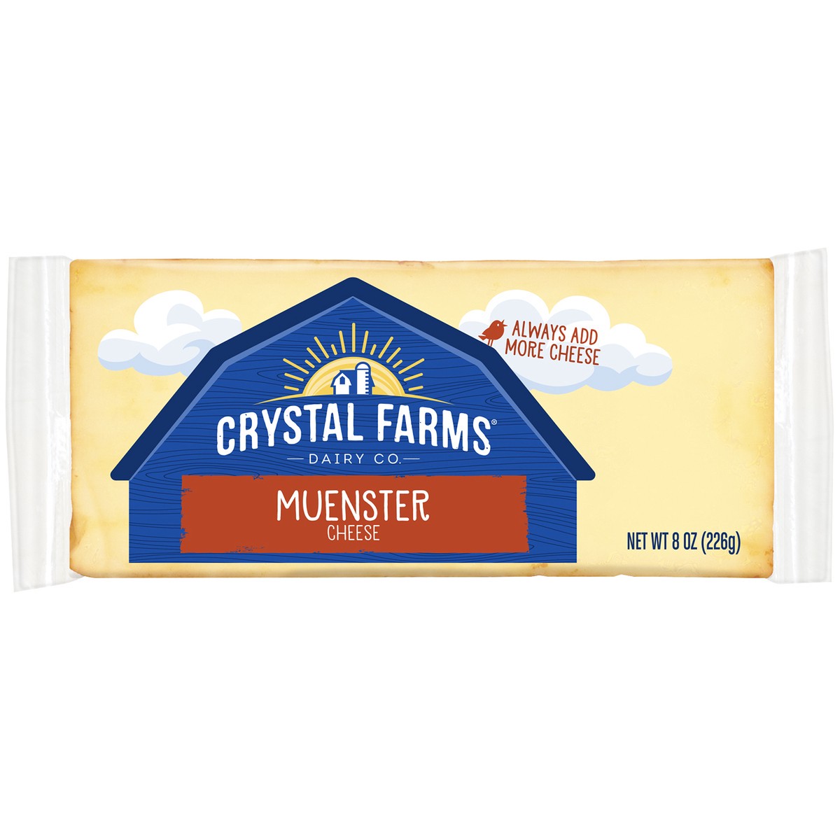 slide 2 of 3, Crystal Farms Cheese, 8 oz