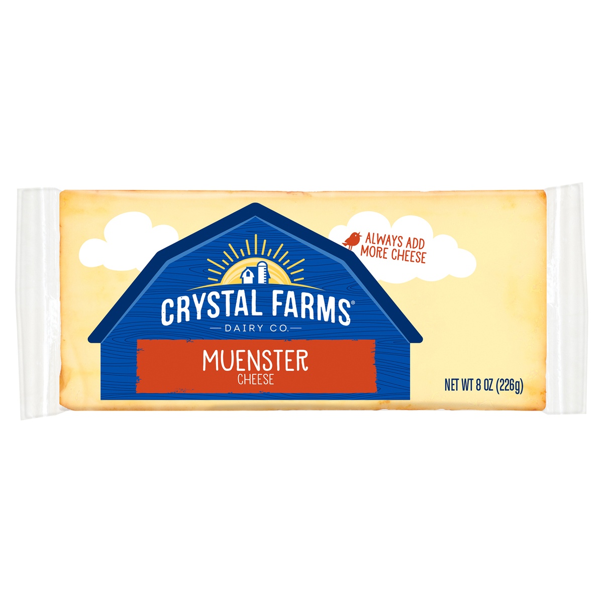 slide 1 of 3, Crystal Farms Cheese, 8 oz