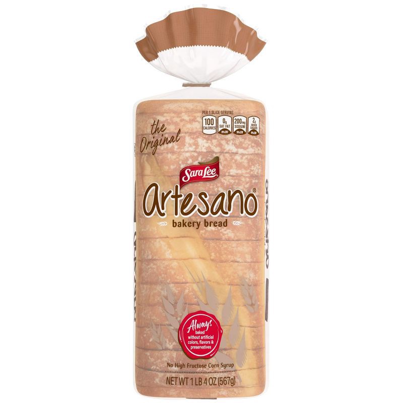 slide 6 of 11, Sara Lee Artesano Bread - 20oz, 20 oz