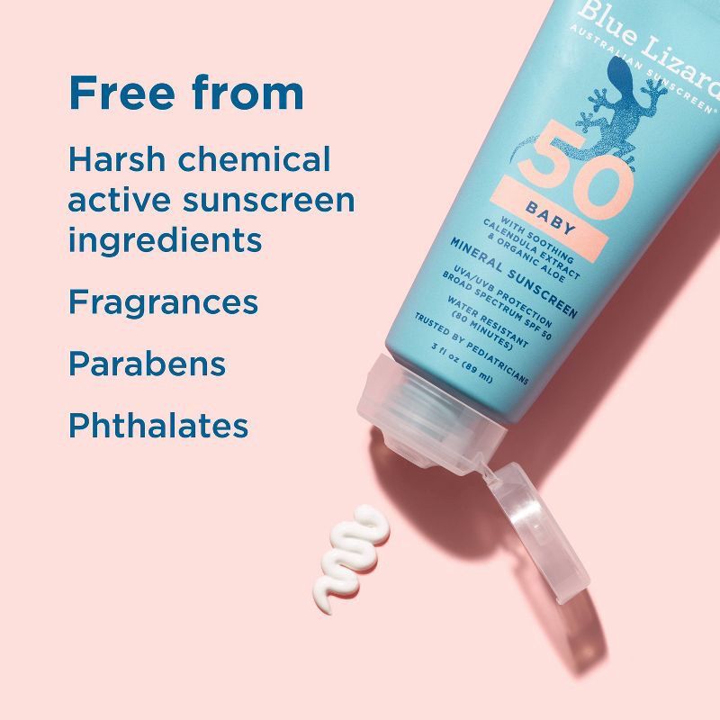 slide 5 of 9, Blue Lizard Baby Sunscreen Lotion - SPF 50 - 3 fl oz, 50 ct; 3 fl oz