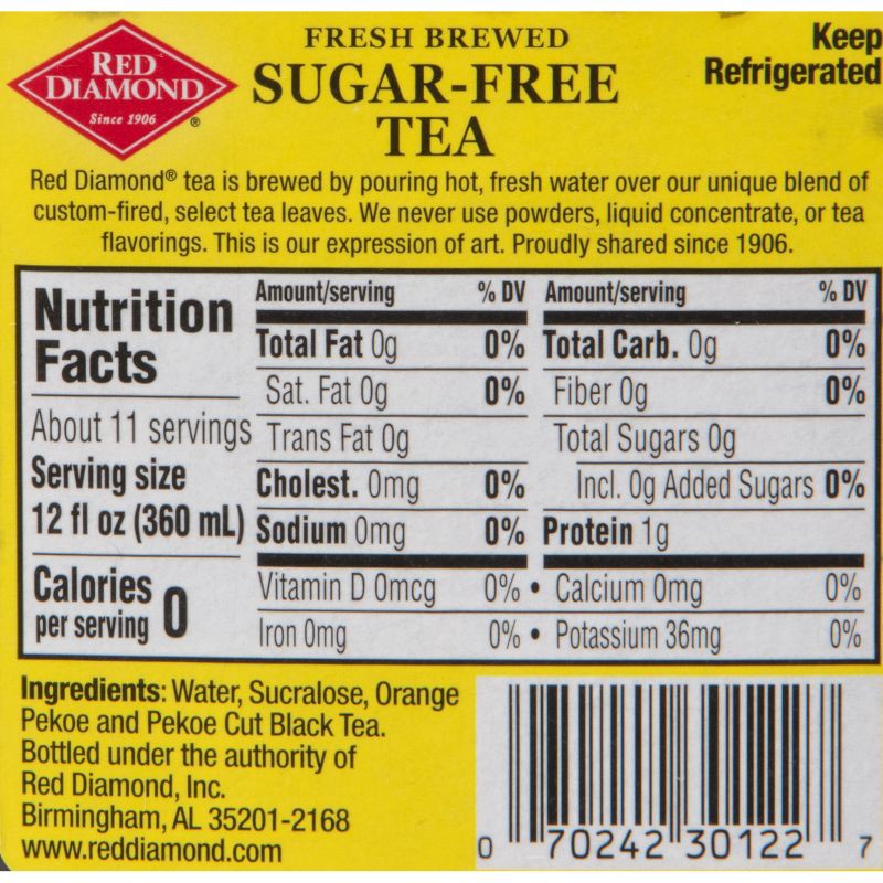 slide 5 of 9, Red Diamond Sugar-Free Tea - 128 fl oz, 128 fl oz