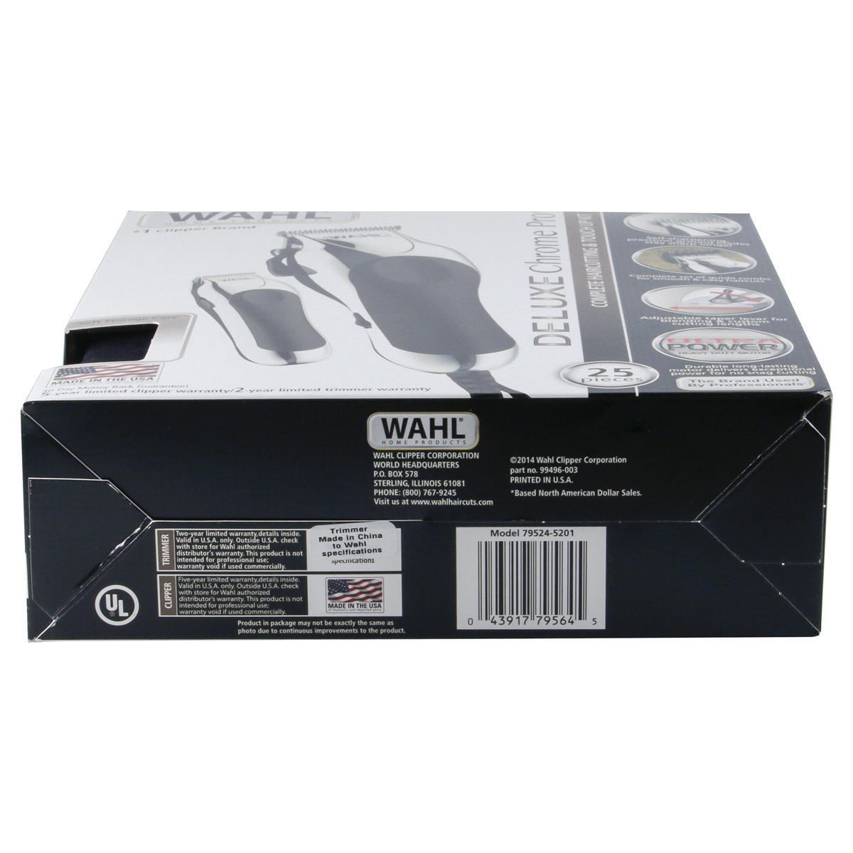 slide 3 of 5, Wahl Deluxe Chrome Pro Hair Cutting Kit, 25 pc