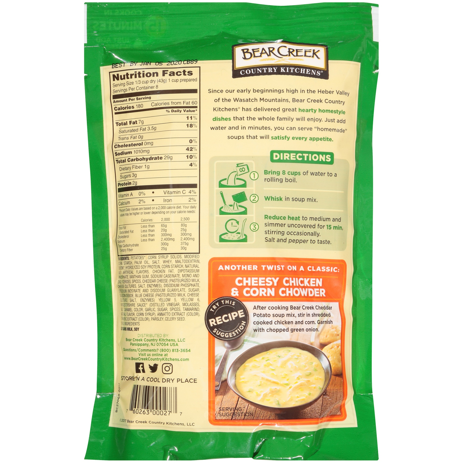 slide 6 of 8, Bear Creek Cheddar Potato Soup Mix - 12.1oz, 12.1 oz