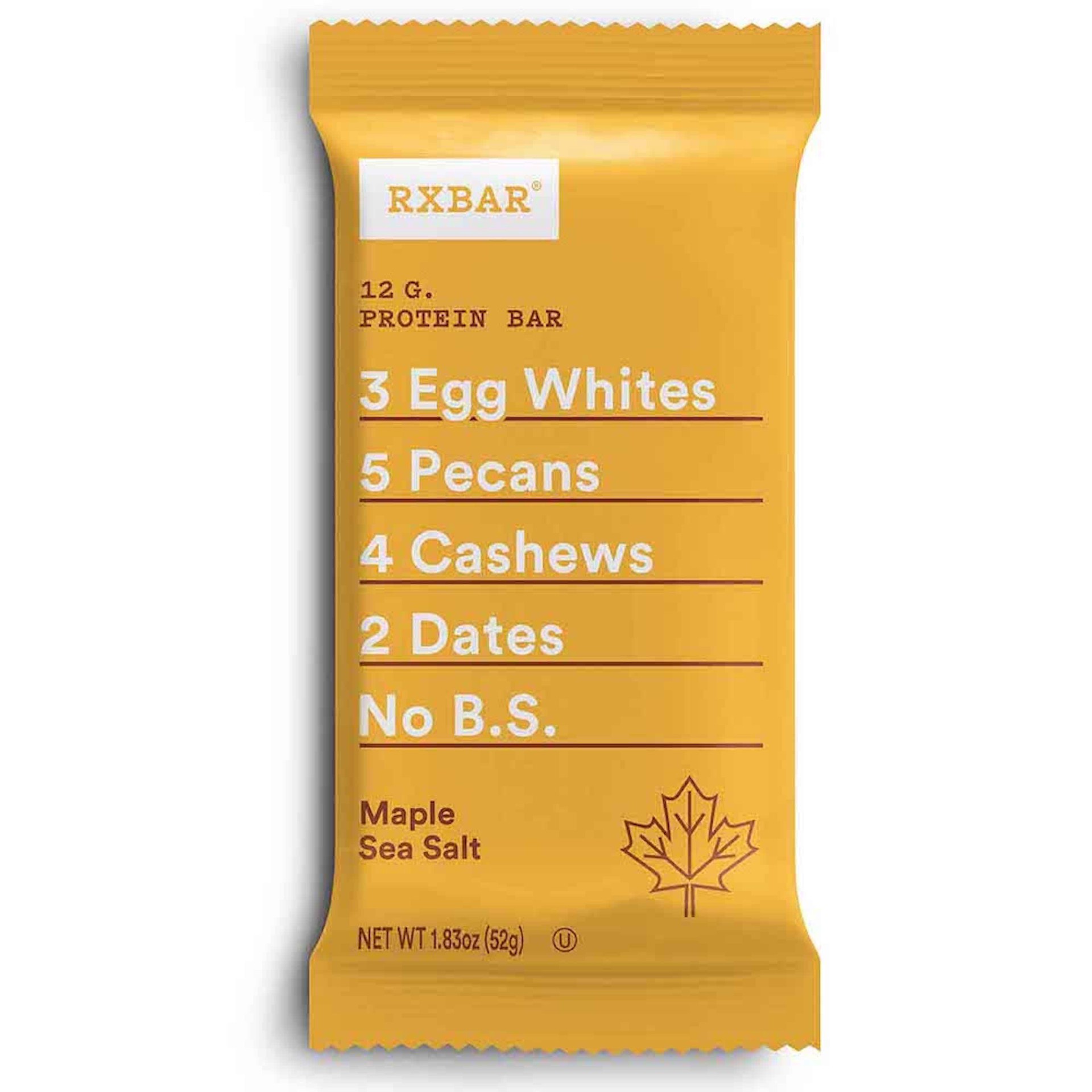 slide 1 of 5, RXBAR Protein Bar, Maple Sea Salt, 1.83 oz, 1.83 oz