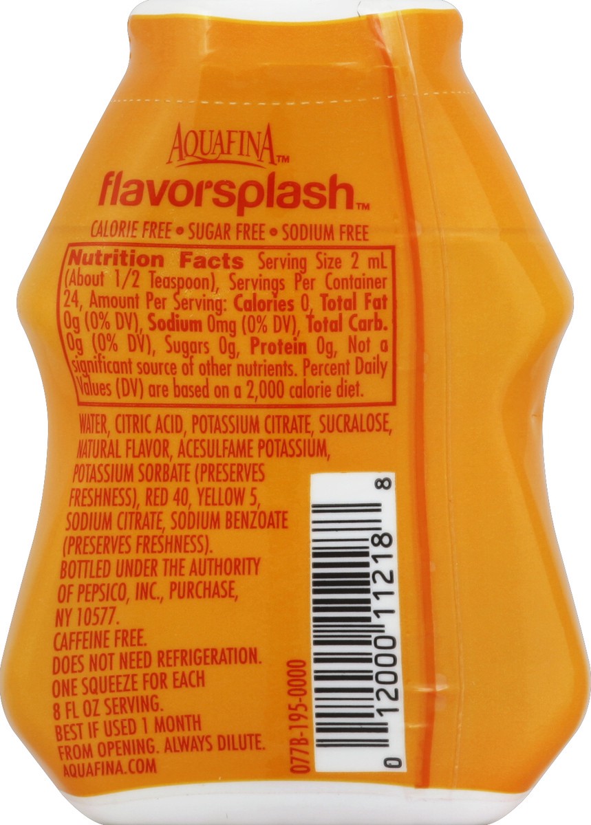 slide 2 of 3, Aquafina Flavorsplash Liquid Water Enhancer Peach Mango - 1.62 fl oz, 1.62 fl oz