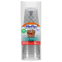 Hefty Party Perfect! Clear Plastic Cups 18 oz