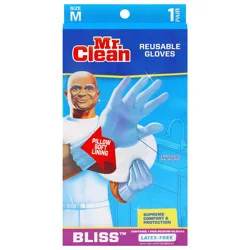 Mr. Clean Bliss Latex-Free Reusable Size M Gloves 1 Pair