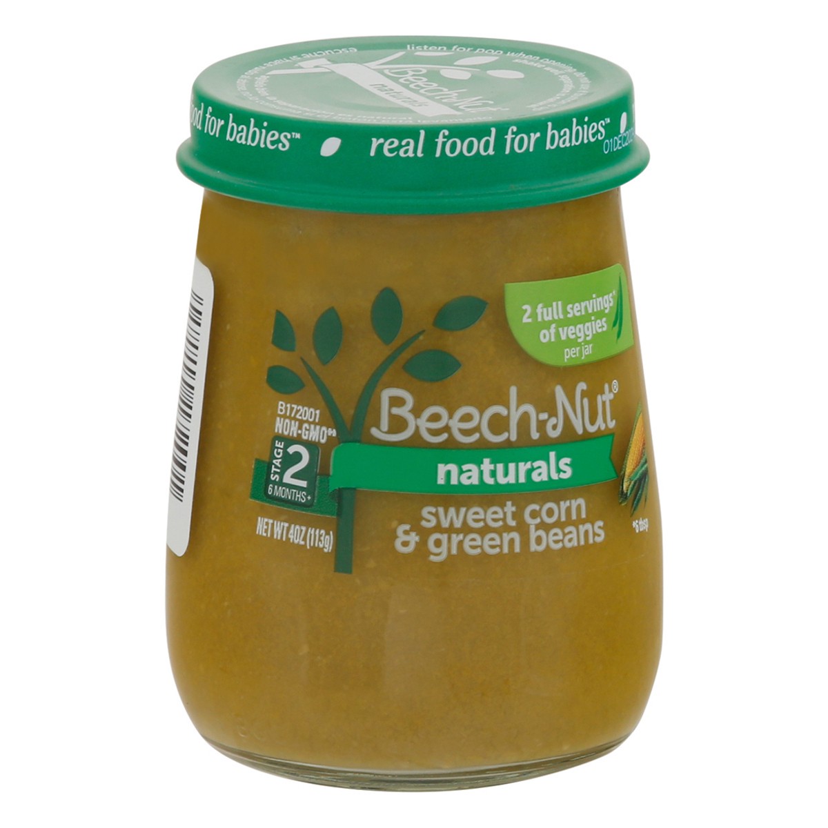 slide 7 of 9, Beech-Nut Naturals Stage 2 Baby Food, Sweet Corn & Green Beans, 4 oz Jar, 4 oz