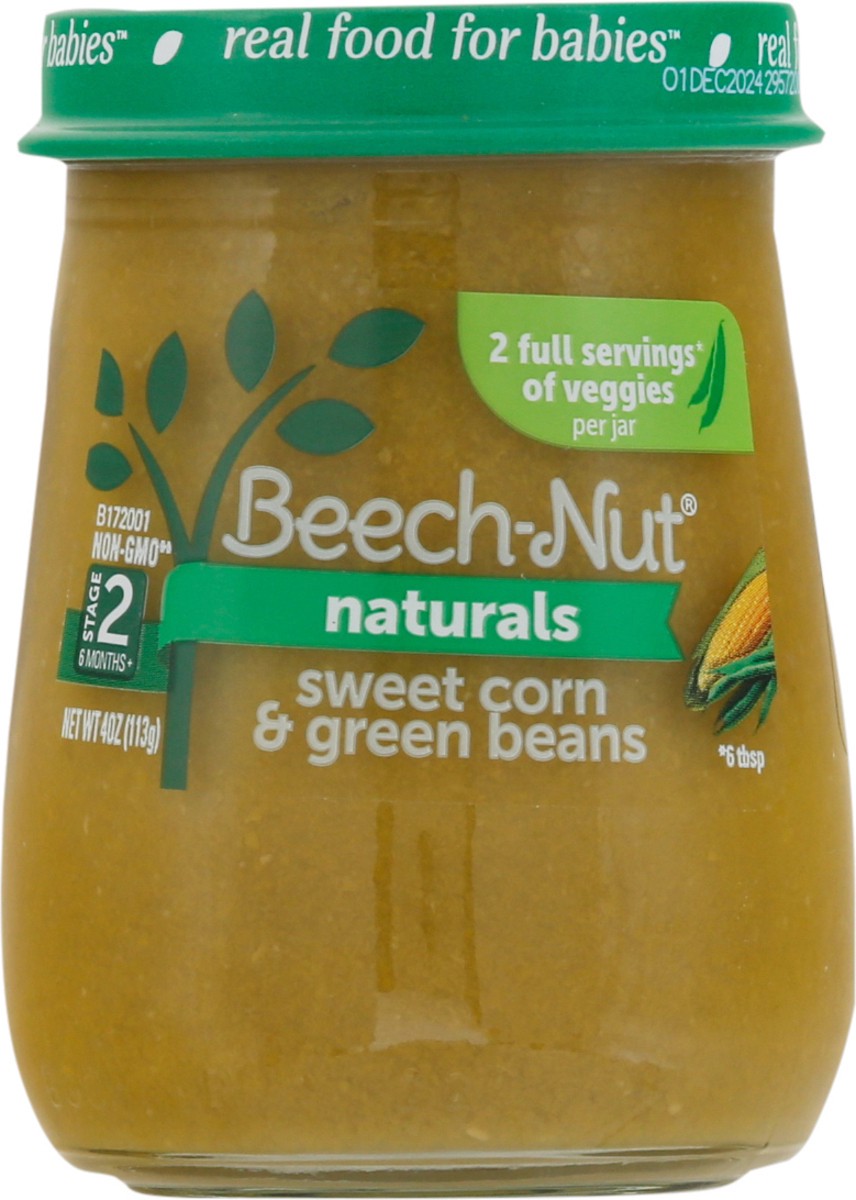 slide 3 of 9, Beech-Nut Naturals Stage 2 Baby Food, Sweet Corn & Green Beans, 4 oz Jar, 4 oz