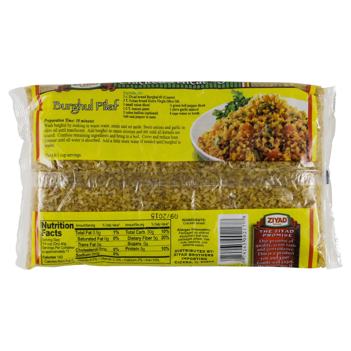 slide 2 of 2, Ziyad Cracked Wheat, 16 oz