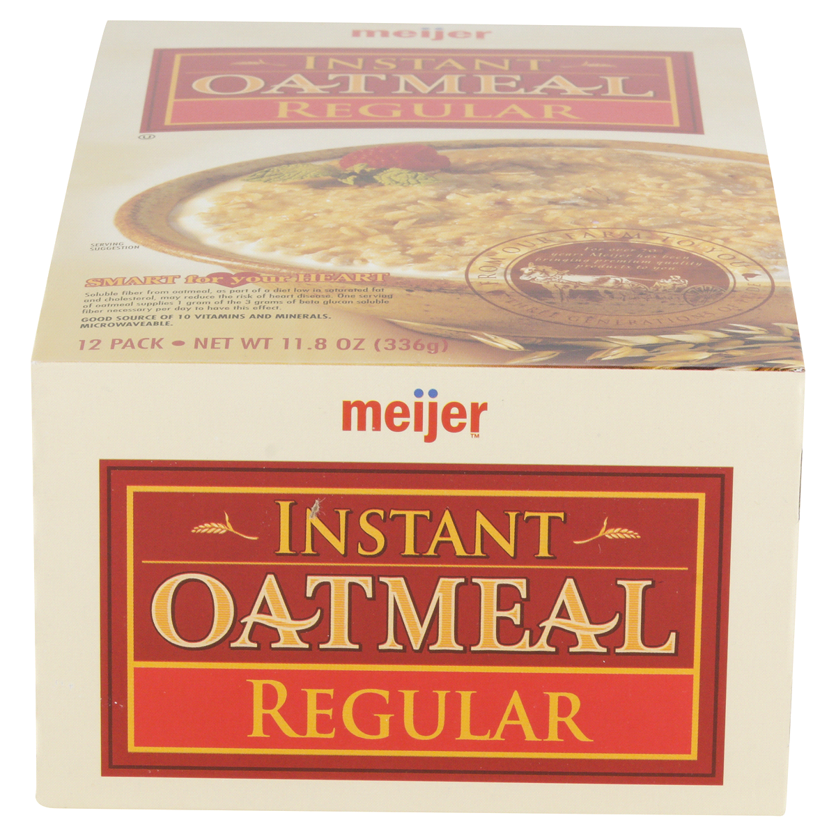 slide 5 of 6, Meijer Instant Oatmeal Regular, 11.8 oz