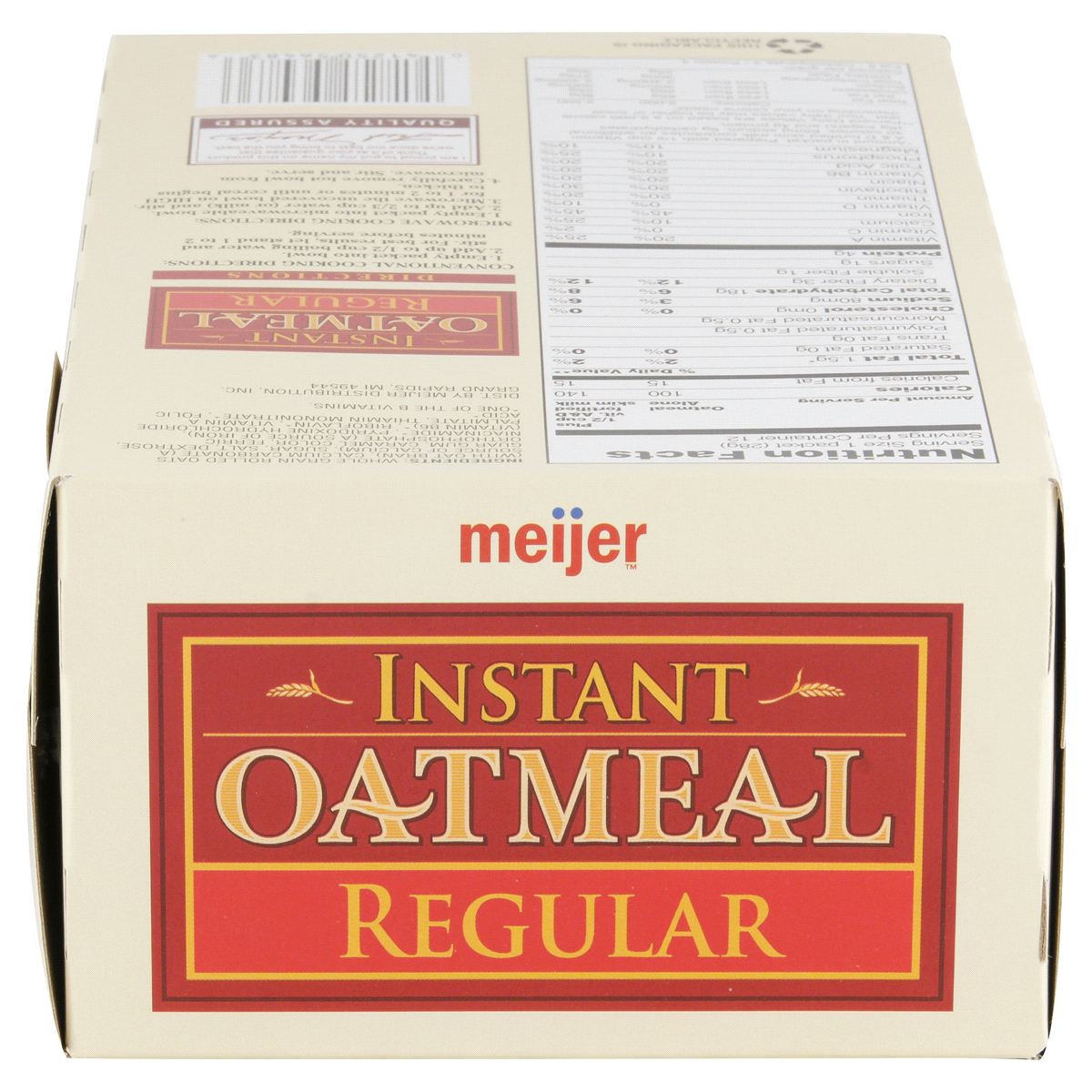 slide 6 of 6, Meijer Instant Oatmeal Regular, 11.8 oz