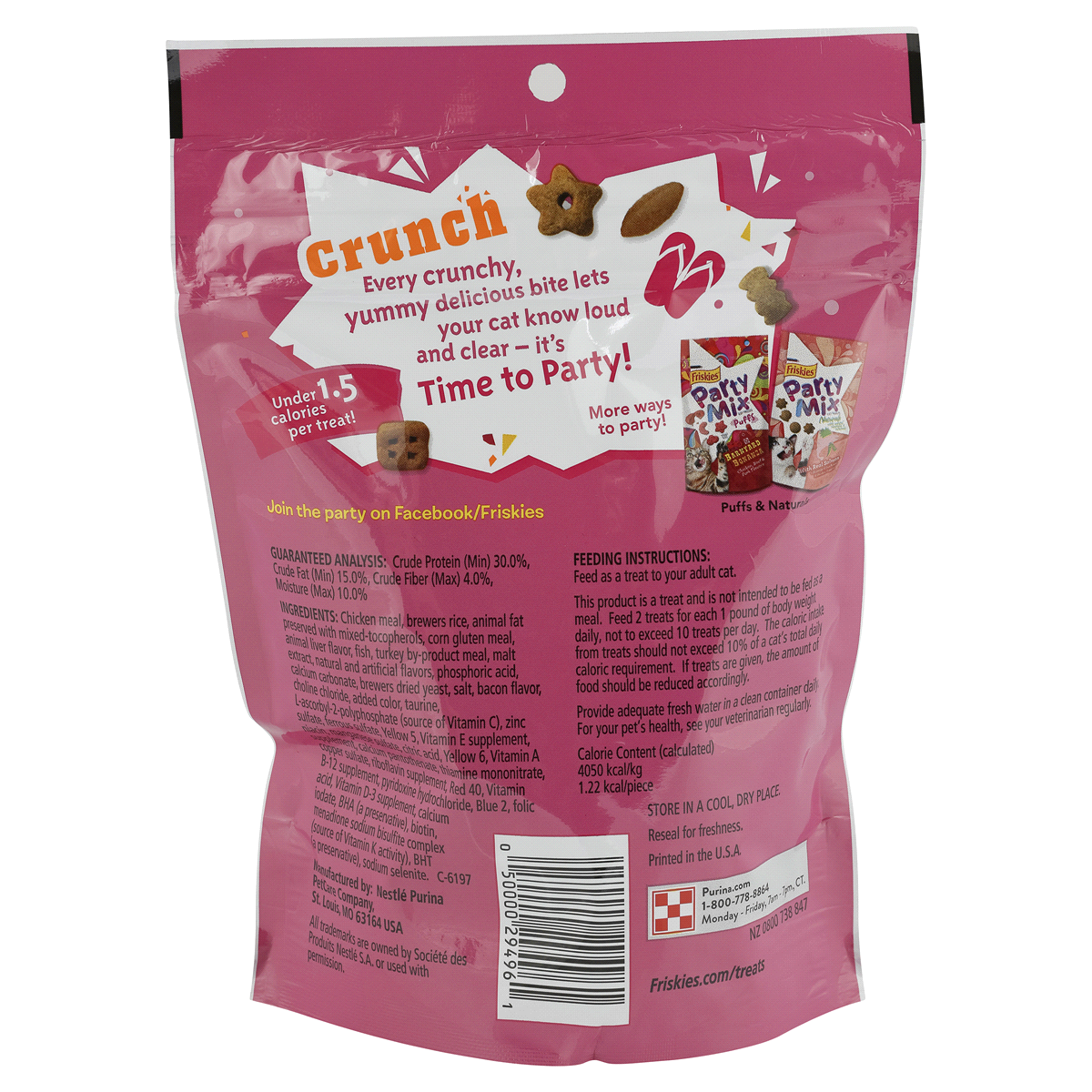 slide 2 of 2, Friskies Party Mix California Dreamin' Crunch Cat Treats, 10 oz