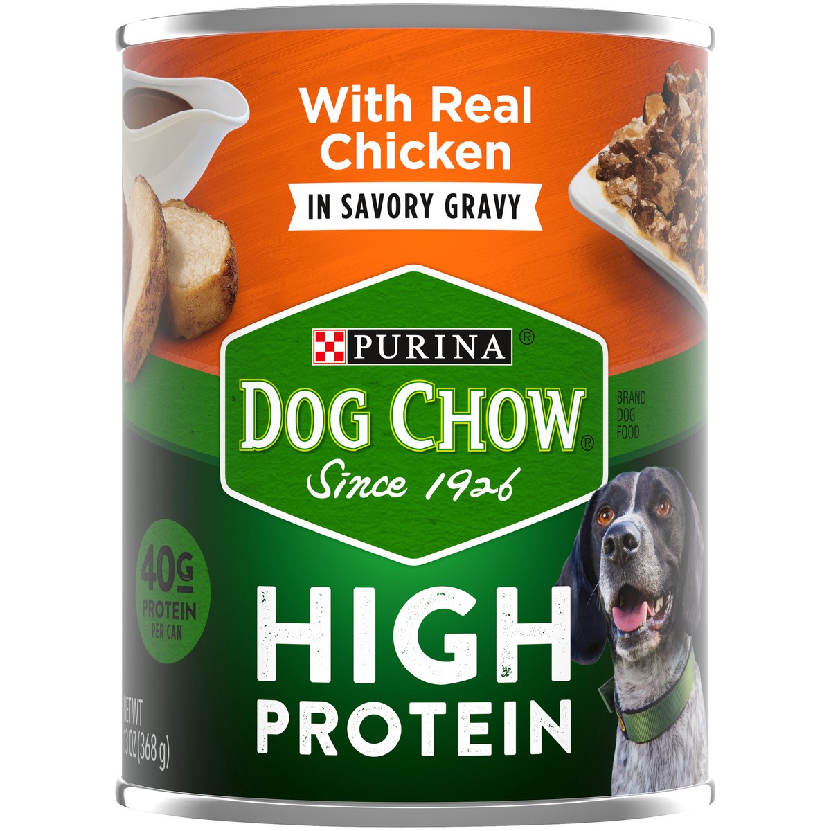 slide 4 of 7, Dog Chow Purina Dog Chow High Protein Gravy Wet Dog Food, High Protein With Real Chicken, 13 oz