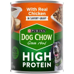 Purina Dog Chow High Protein Wet Dog Food With Real Chicken In Savory Gravy