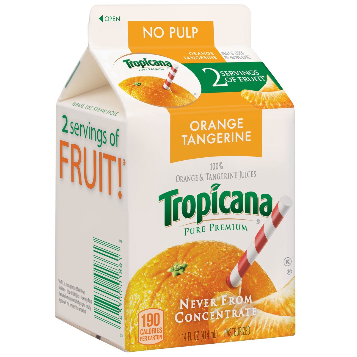 slide 9 of 9, Tropicana 100% Juice, 14 oz