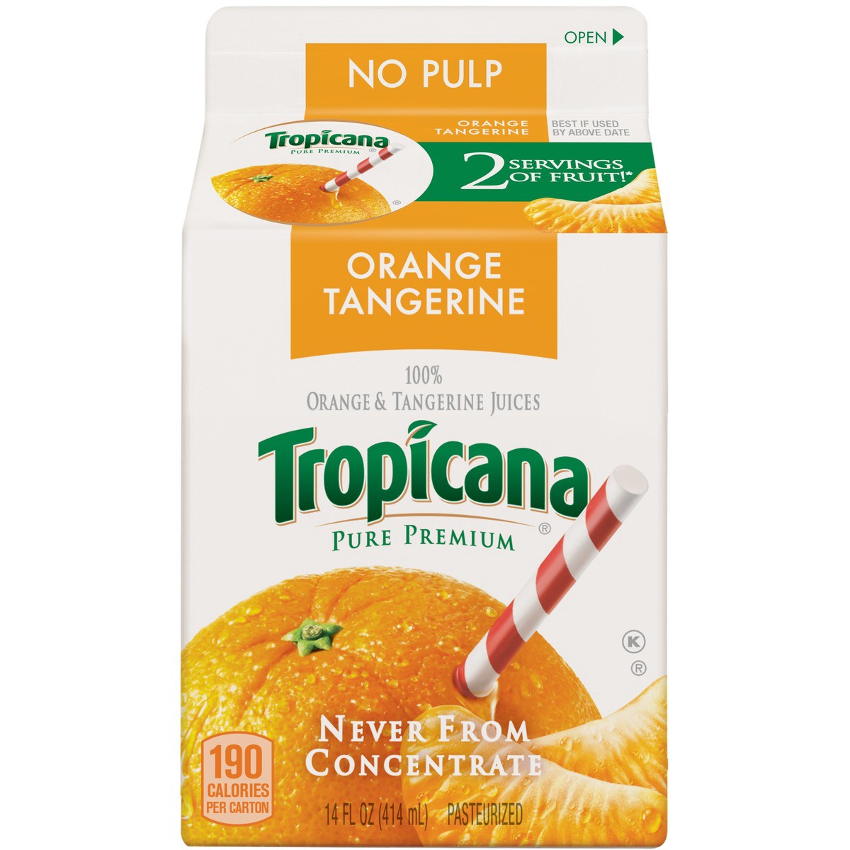 slide 8 of 9, Tropicana 100% Juice, 14 oz