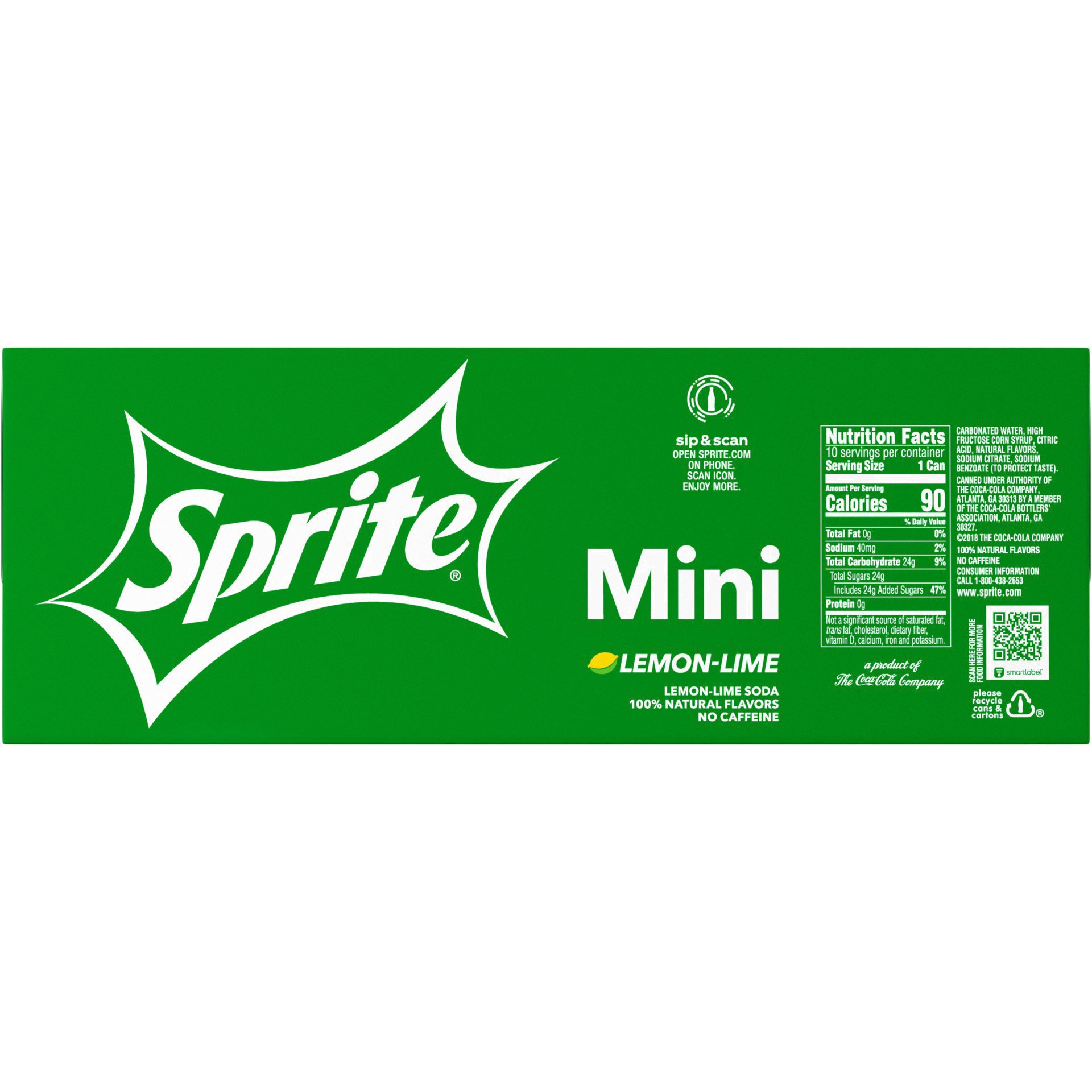 slide 79 of 91, Sprite Lemon Lime Soda Soft Drinks, 7.5 fl oz, 10 Pack, 